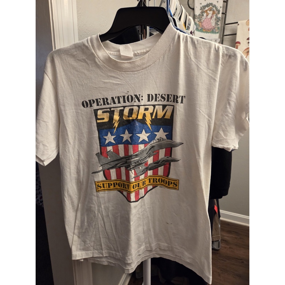 Vintage Operation Desert Storm Graphic Tee Shirt Size Large Unisex